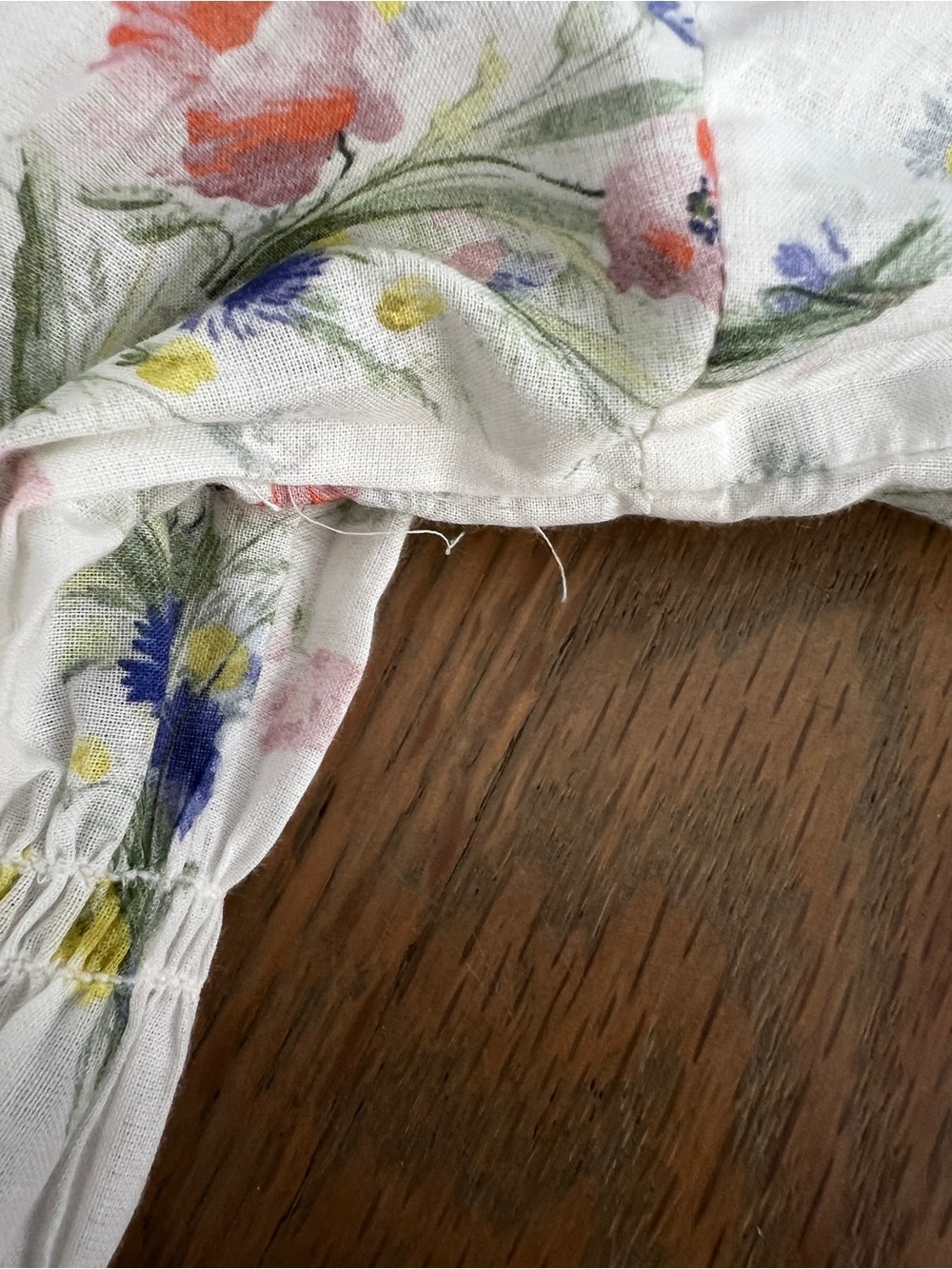 Doen DÔEN Quinley Dress Painted Bouquet White Organic Cotton Maternity NWOT S - Picture 6 of 7
